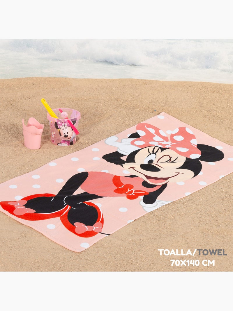 Minnie set di secchielli da spiaggia con accessori asciugamano e borsa N/D - Kiabi