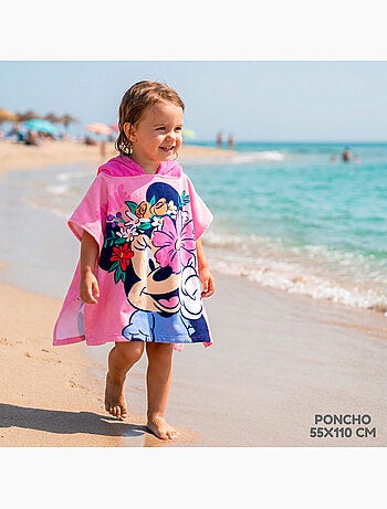 Minnie set secchiello da spiaggia con accessori, zaino e poncho