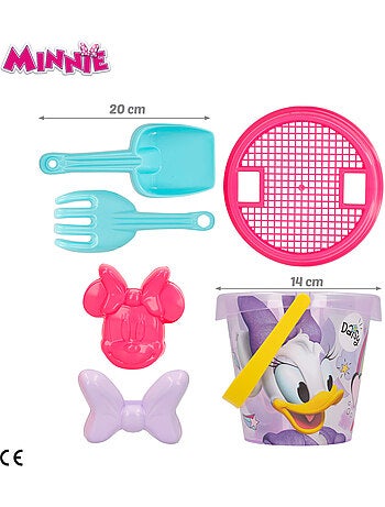 Minnie set secchiello da spiaggia con accessori, zaino e poncho