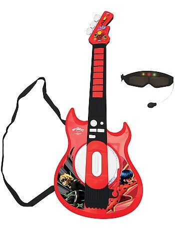 Miracolosa chitarra elettronica luminosa con microfono a forma di occhiali
