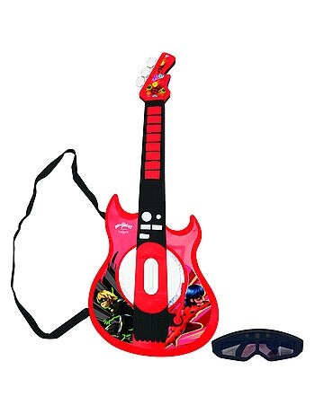 Miracolosa chitarra elettronica luminosa con microfono a forma di occhiali