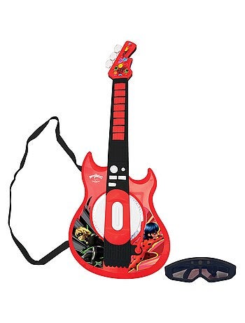 Miracolosa chitarra elettronica luminosa con microfono a forma di occhiali