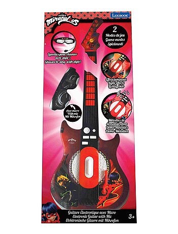Miracolosa chitarra elettronica luminosa con microfono a forma di occhiali