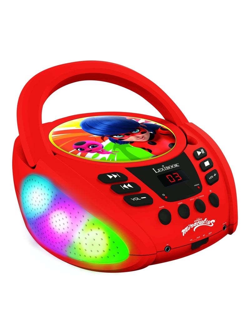Miracoloso lettore CD Bluetooth con luci Rosso - Kiabi