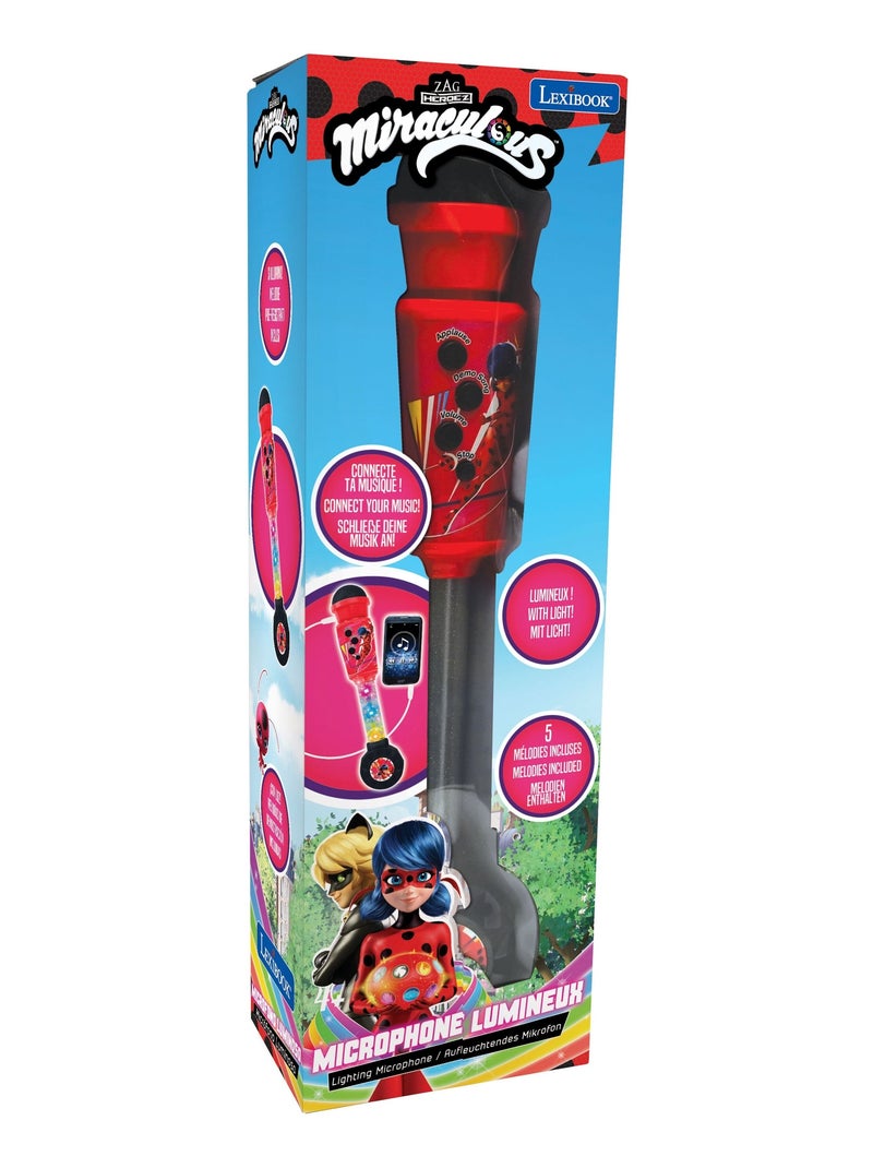 Miraculous Microfono luminoso di tendenza con altoparlante (auxin), melodie ed effetti sonori Rosso - Kiabi
