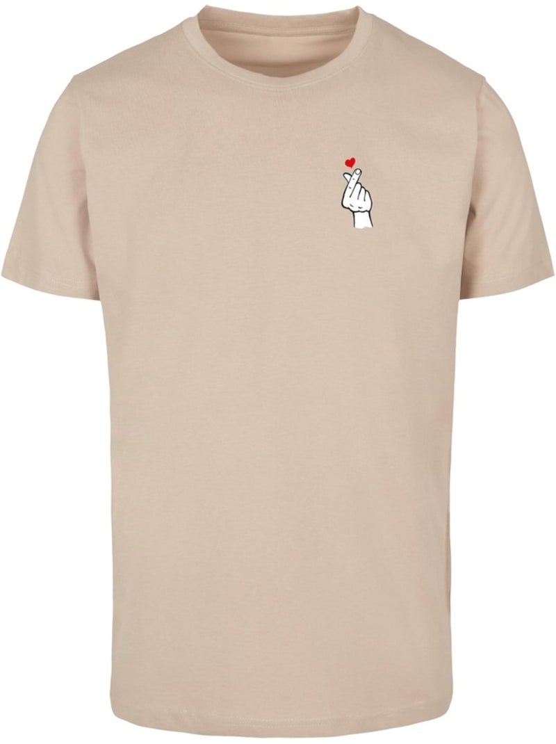 Mister Tee 2.0 Maglietta Segno d'Amore Uomo Beige - Kiabi