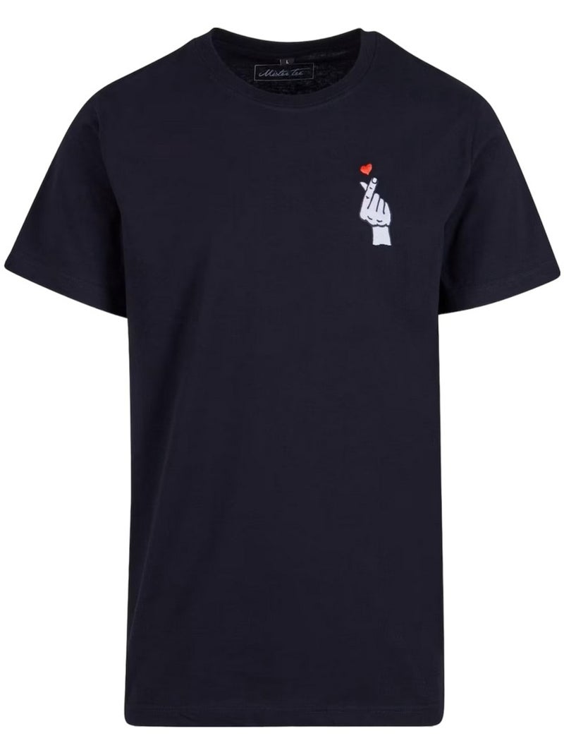 Mister Tee 2.0 Maglietta Segno d'Amore Uomo Nero - Kiabi