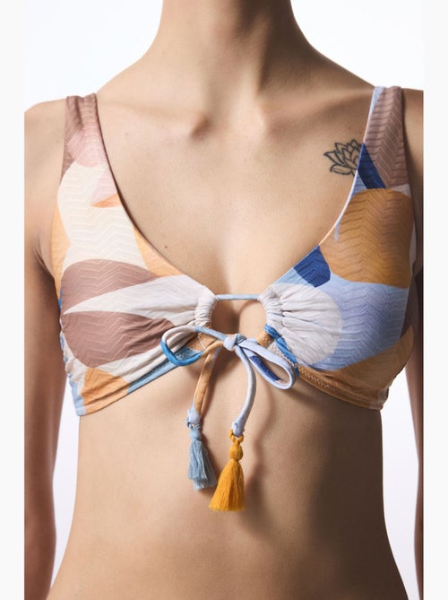 Misty hot top bikini con motivo etnico e perline penti - Kiabi Misty hot top bikini con motivo etnico e perline penti - Kiabi