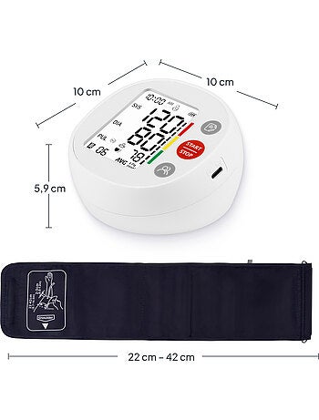 Misuratore pressione LIONELO Pulso - Certificato - Bracciale XL 22-42cm - Memoria 2x120