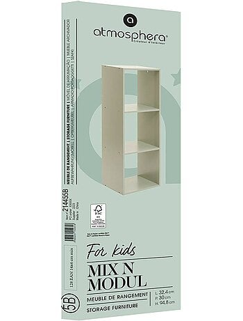 Mix n modul per bambini 3 ripiani verde 34,5x32x100,5 cm