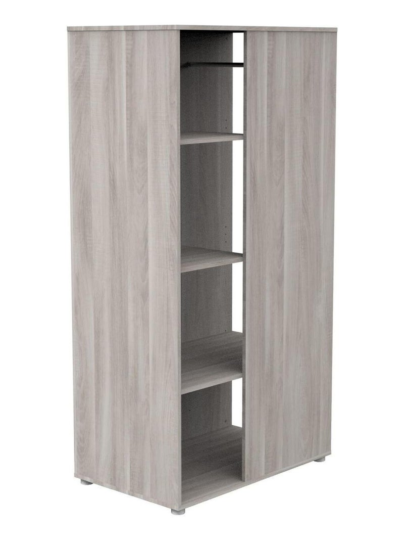 Mobile contenitore con ripiani e spazio per appendere in - BABYPRICE Grigio - Kiabi