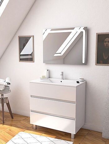 Mobiletto e set di specchi LED
