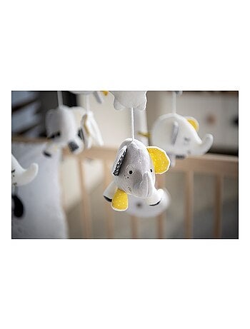 Mobiletto musicale per bebè Eléphant in cotone - SAUTHON