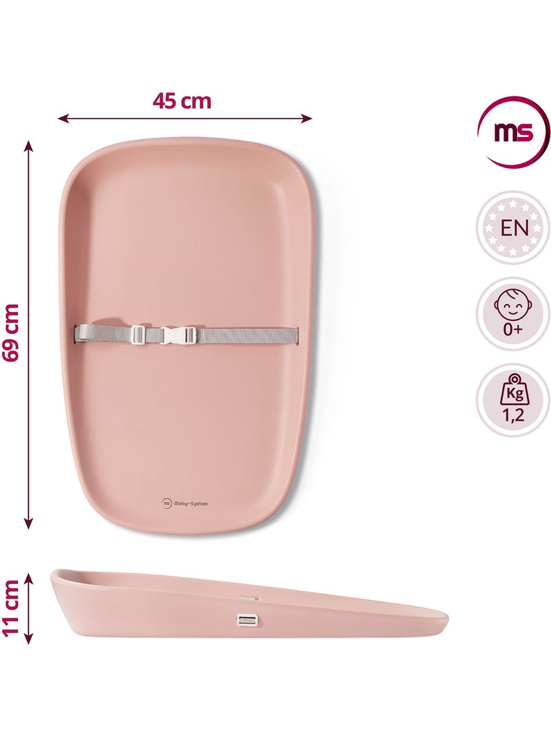 Moby-system baby nest - fasciatoio morbido, sicuro e igienico per neonati Rosa - Kiabi