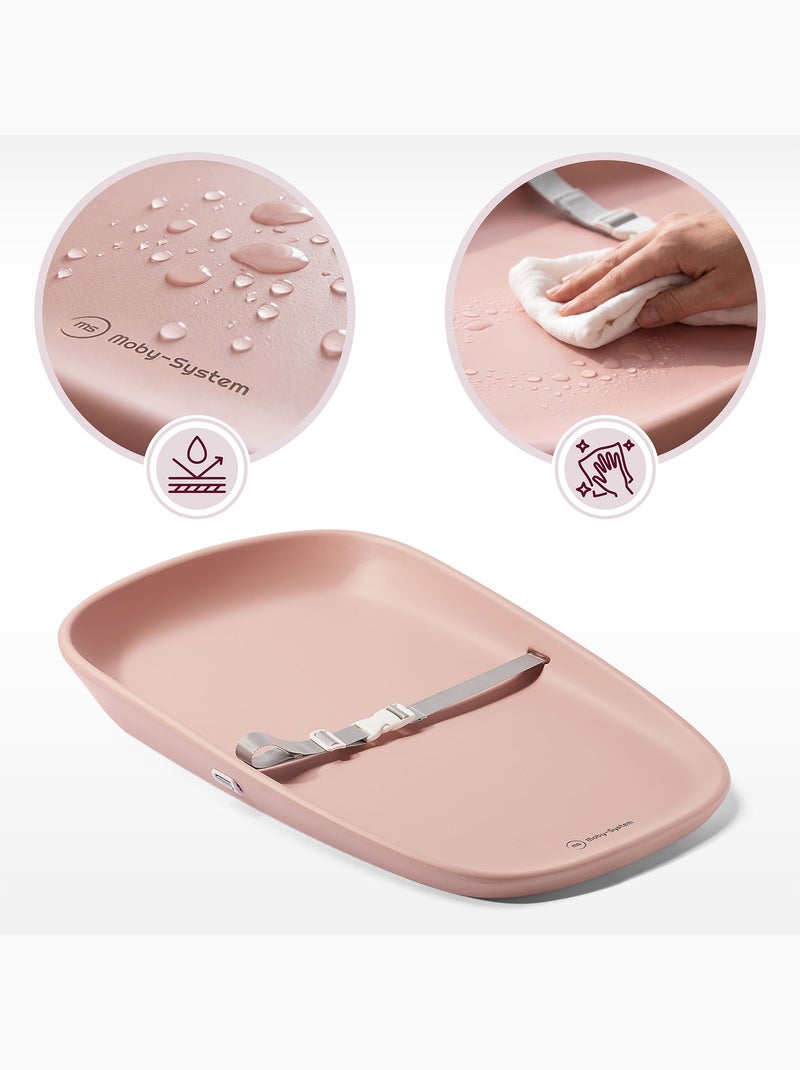 Moby-system baby nest - fasciatoio morbido, sicuro e igienico per neonati Rosa - Kiabi
