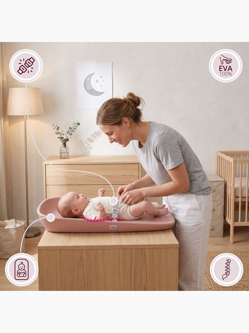 Moby-system baby nest - fasciatoio morbido, sicuro e igienico per neonati Rosa - Kiabi