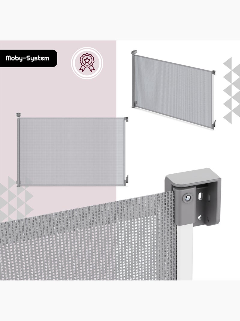 Moby-system homesafe - barriera di sicurezza retrattile per bambini Grigio - Kiabi