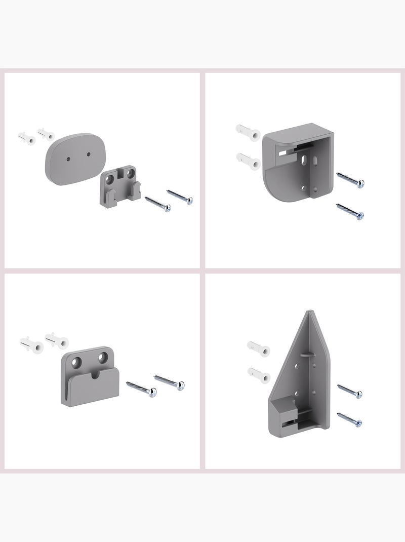Moby-system homesafe - barriera di sicurezza retrattile per bambini Grigio - Kiabi