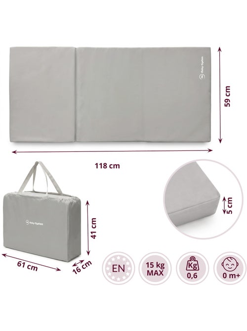 Moby-system materasso pieghevole per lettino da viaggio e box - Kiabi Moby-system materasso pieghevole per lettino da viaggio e box - Kiabi