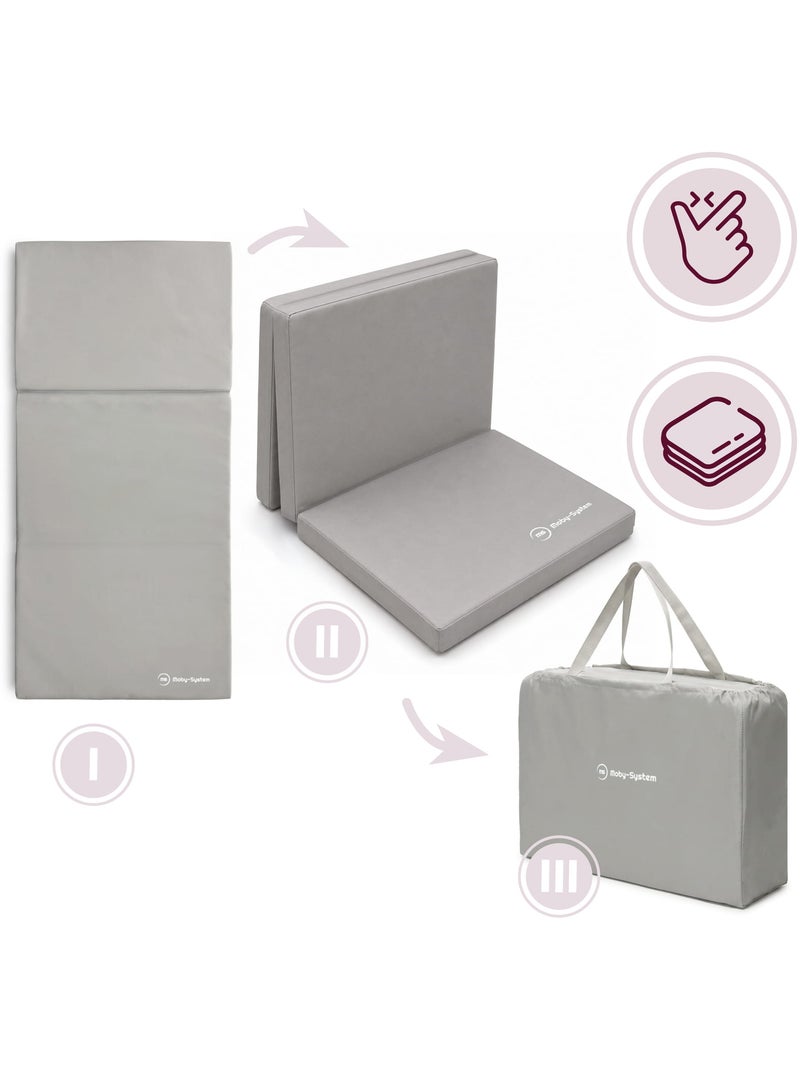 Moby-system materasso pieghevole per lettino da viaggio e box Grigio - Kiabi