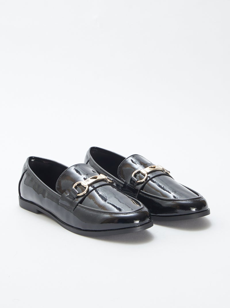 Mocassini bassi in vernice Nero - Kiabi
