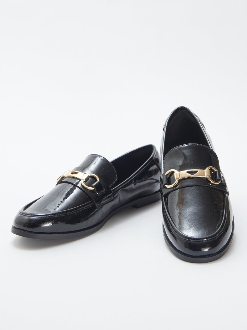 Mocassini bassi in vernice Nero - Kiabi