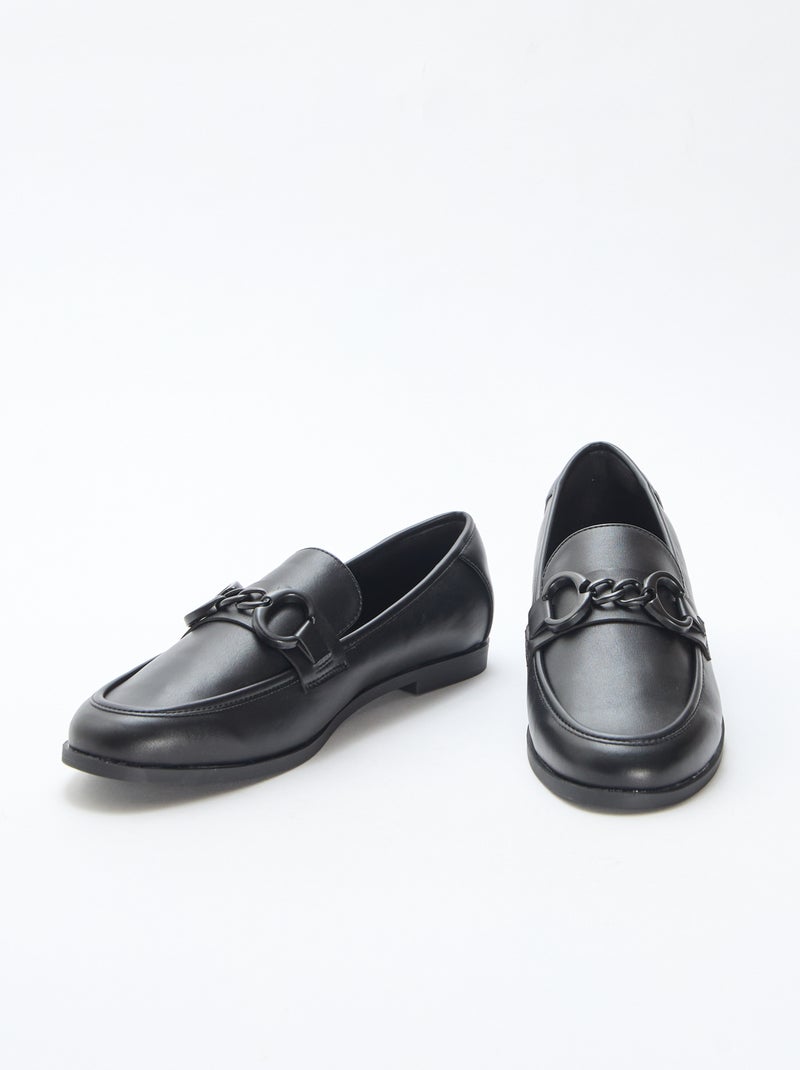 Mocassini con catena Nero - Kiabi