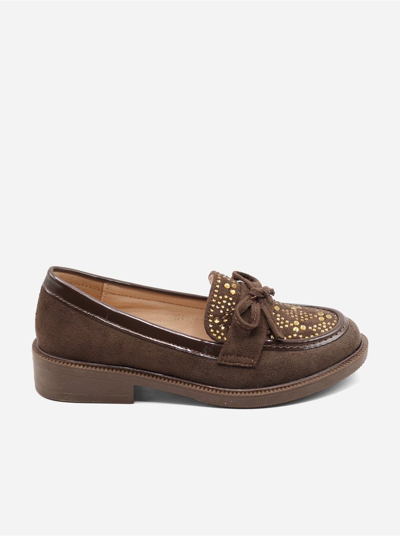 Mocassini con fiocchi Marrone - Kiabi