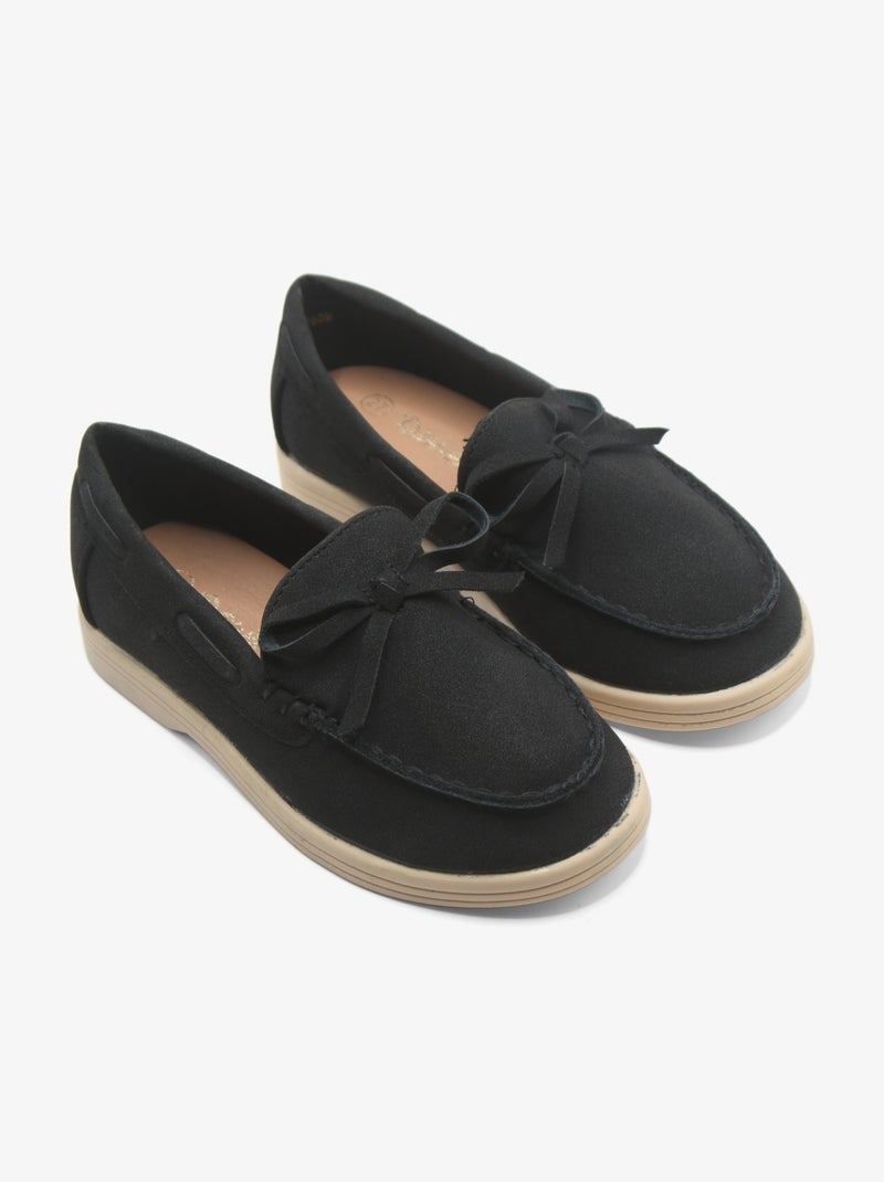 Mocassini con fiocchi Nero - Kiabi