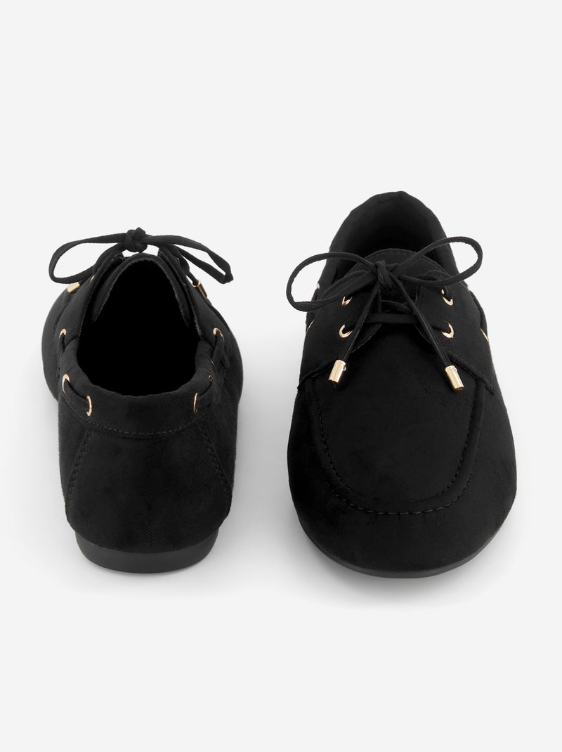 Mocassini con lacci Nero - Kiabi