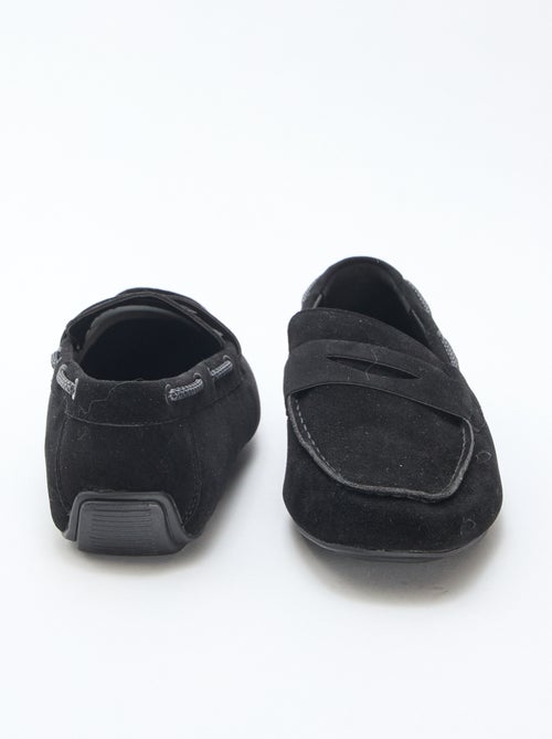 Mocassini da barca in ecopelle scamosciata tinta unita - Kiabi