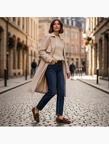 Mocassini donna bobo chic nodo pampille camoscio sintetico ozabi