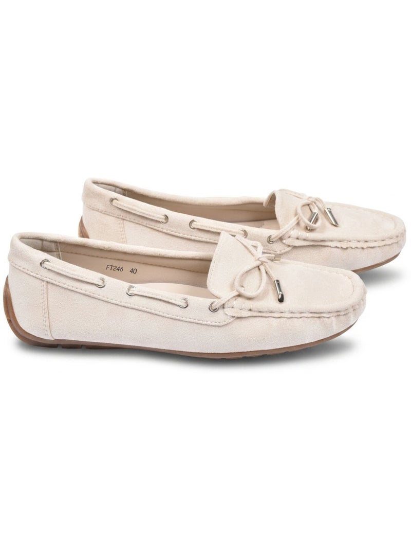 Mocassini Donna Lacci Camoscio Bobo Chic 3 Colori OZABI Beige - Kiabi