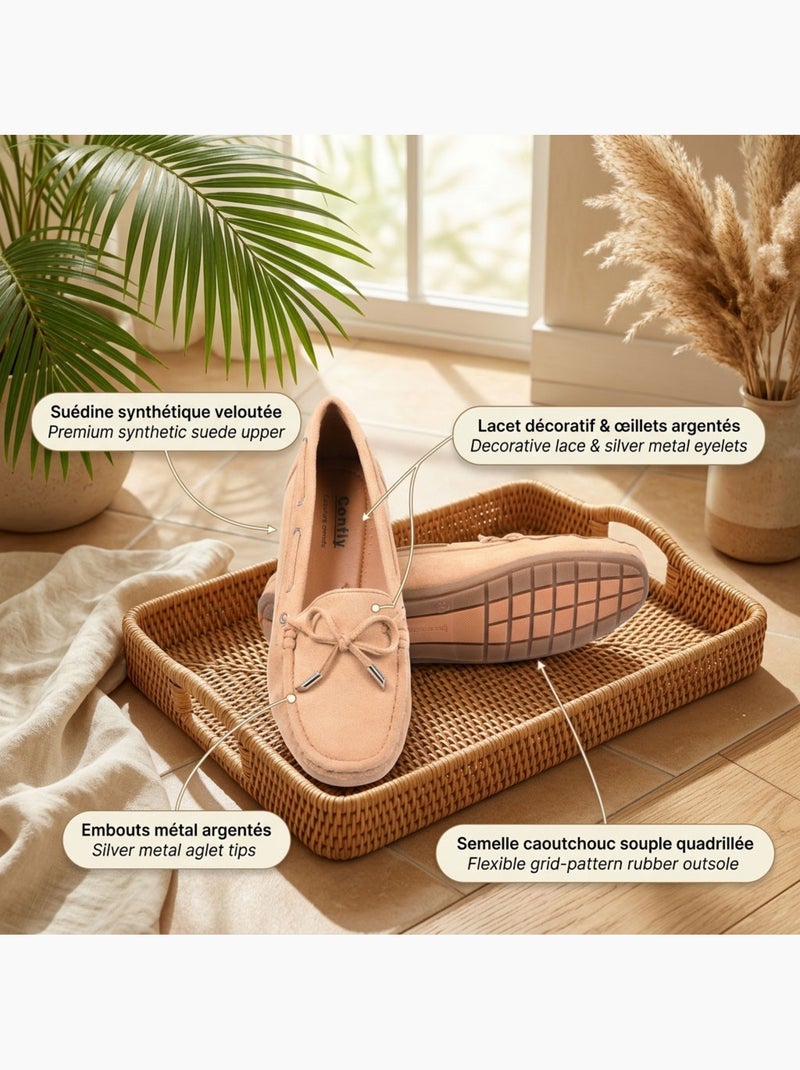 Mocassini Donna Lacci Camoscio Bobo Chic 3 Colori OZABI Cammello - Kiabi