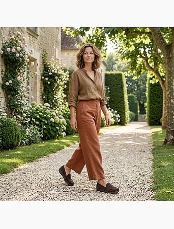 Mocassini Donna Penny Loafer Camoscio Comfort OZABI