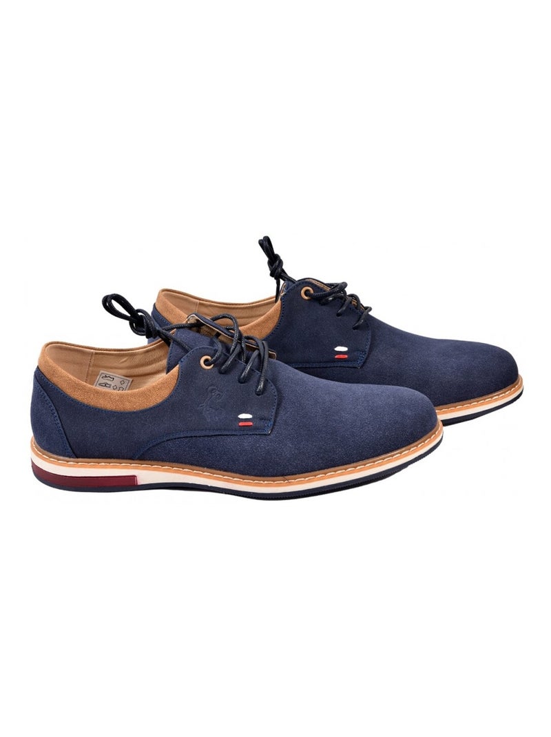 Mocassini Fodera Pelle PREMIUM Blu marino - Kiabi