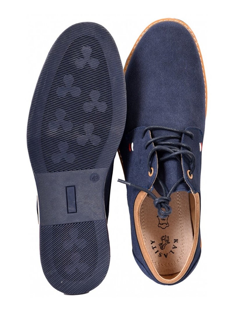 Mocassini Fodera Pelle PREMIUM Blu marino - Kiabi
