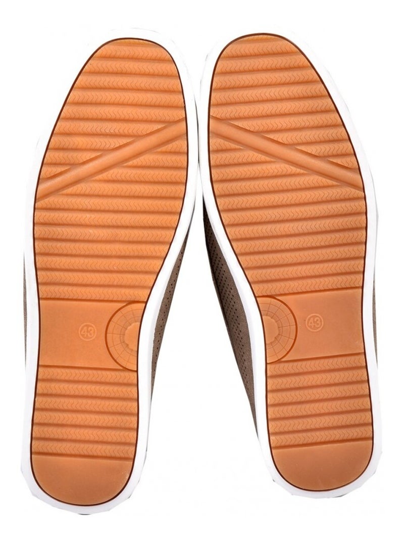 Mocassini Fodera PELLE PREMIUM Tortora - Kiabi