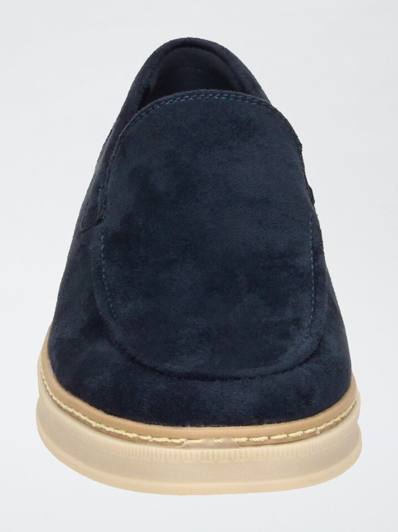 Mocassini in ecopelle scamosciata Blu - Kiabi