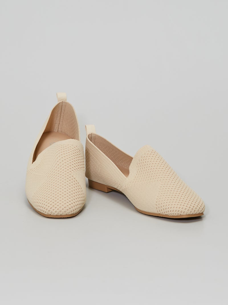 Mocassini in tessuto BEIGE - Kiabi