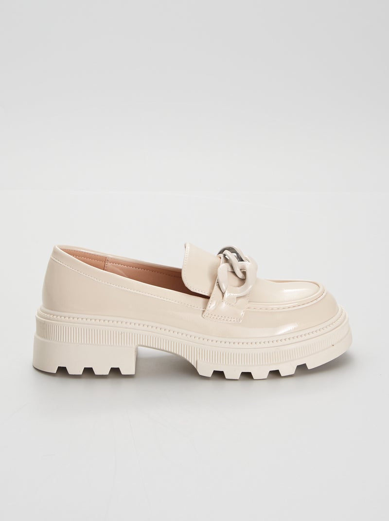 Mocassini in vernice BEIGE - Kiabi