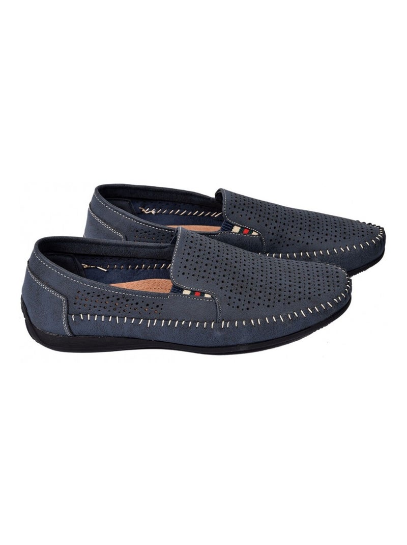 Mocassini per Uomo Fodera in Pelle Premium Blu marino - Kiabi
