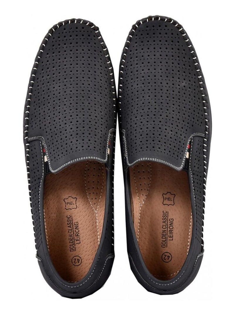 Mocassini per Uomo Fodera in Pelle Premium Nero - Kiabi