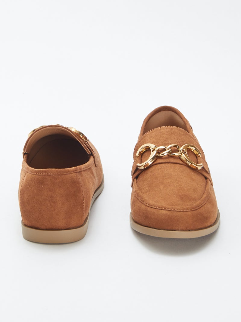 Mocassini tipo 'da barca' in finto camoscio MARRONE - Kiabi