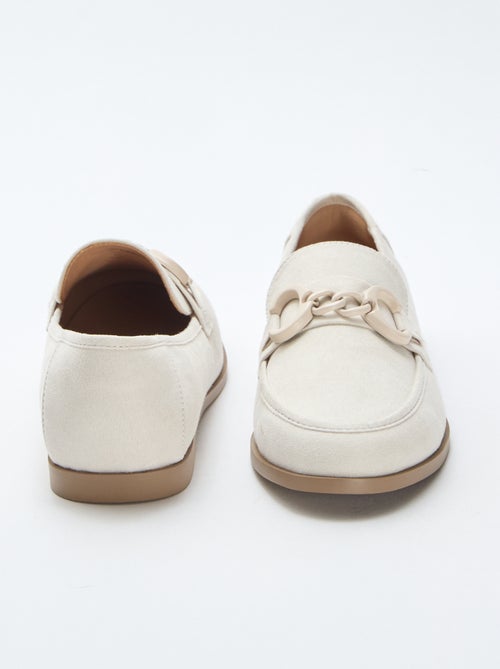 Mocassini tipo scamosciato con gioiello decorativo sulla parte superiore - Kiabi