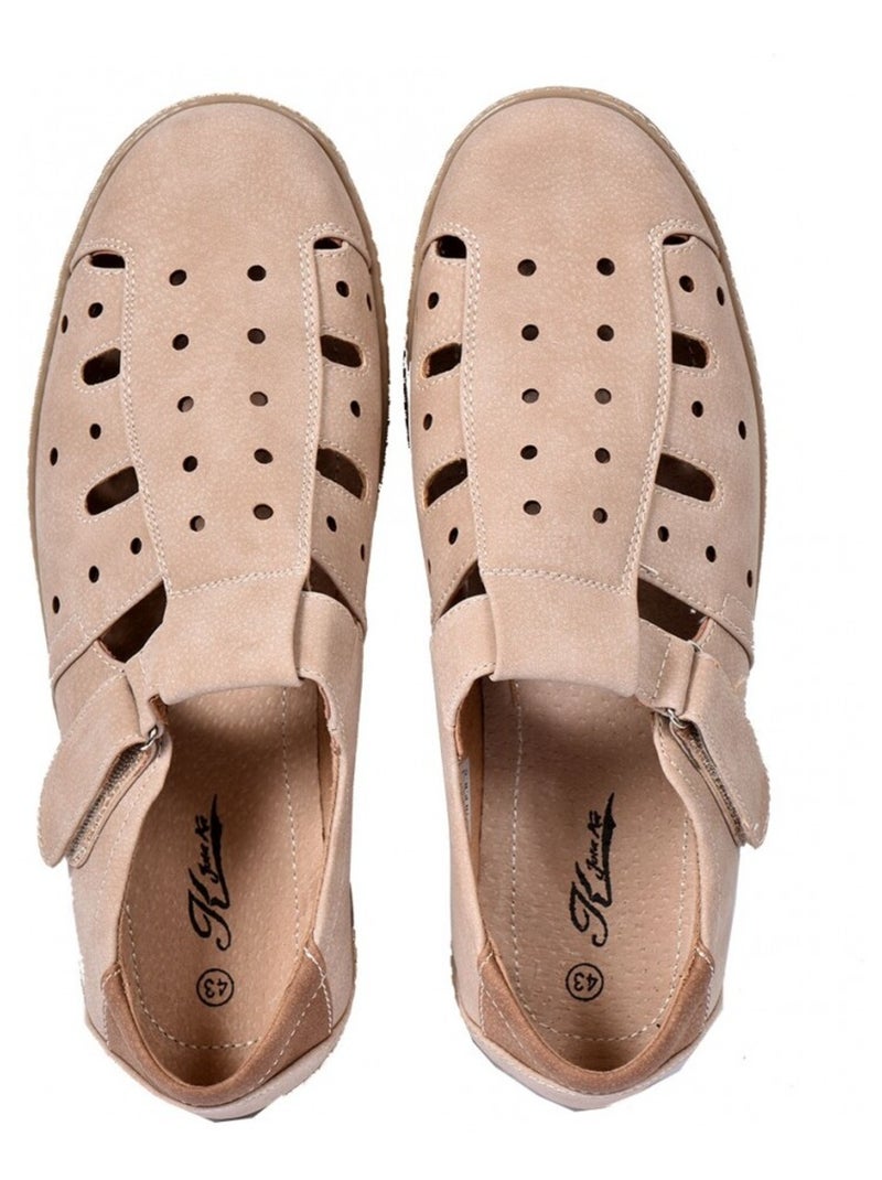Mocassini Uomo Fodera CUOIO PREMIUM VELCRO Beige - Kiabi