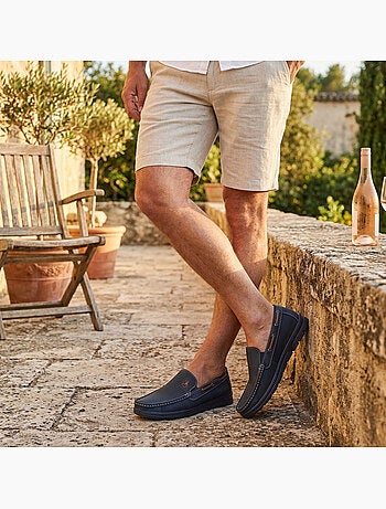 Mocassini Uomo Microforati Comfort Estivi Suola Dentellata OZABI