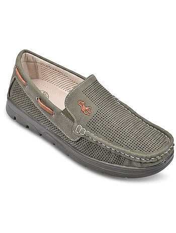 Mocassini Uomo Microforati Comfort Estivi Suola Dentellata OZABI