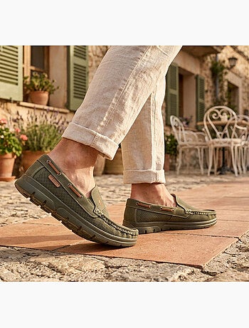 Mocassini Uomo Microforati Comfort Estivi Suola Dentellata OZABI