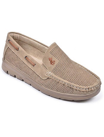 Mocassini Uomo Microforati Comfort Estivi Suola Dentellata OZABI